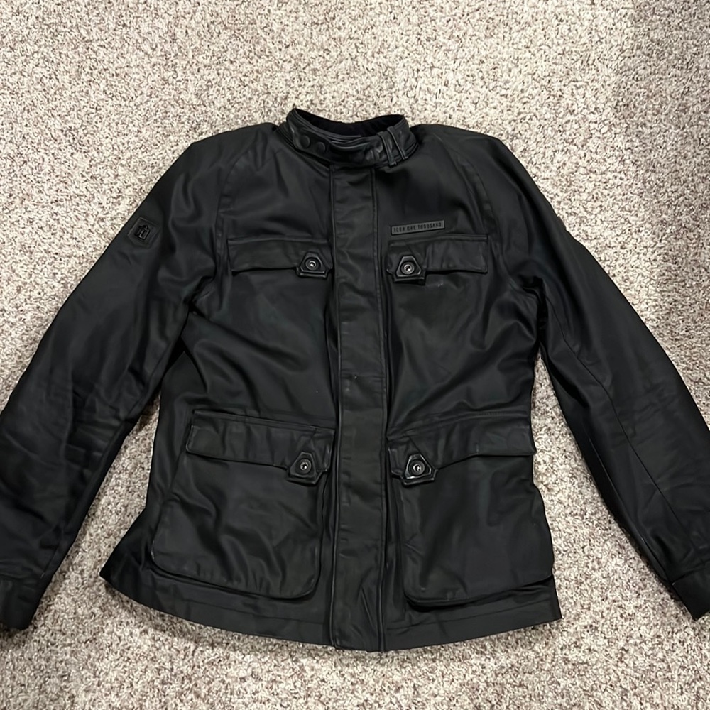 Icon 1000 Akorp Men’s short trench motorcycle jacket XL